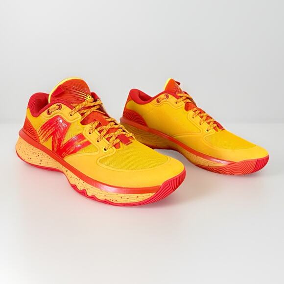 NEW BALANCE HESI LOW LETTERMAN Basketball Shoe BBHSL01 M8.5/W10 OrangeRed Yellow main image 8